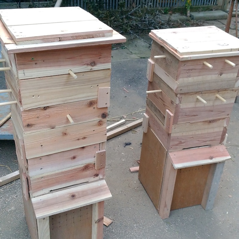 ミツバチの巣箱を作ろう